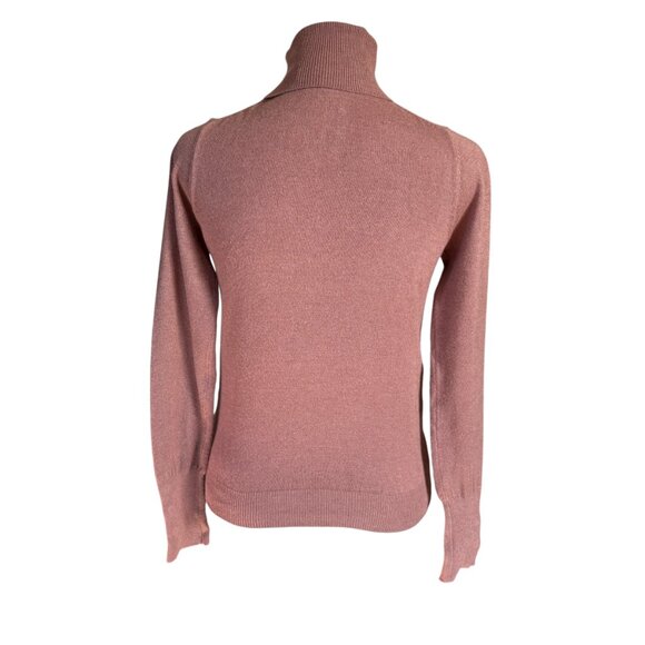 Love Tree dusty rose long sleeve pullover turtleneck sweater women's size small - Picture 4 of 9